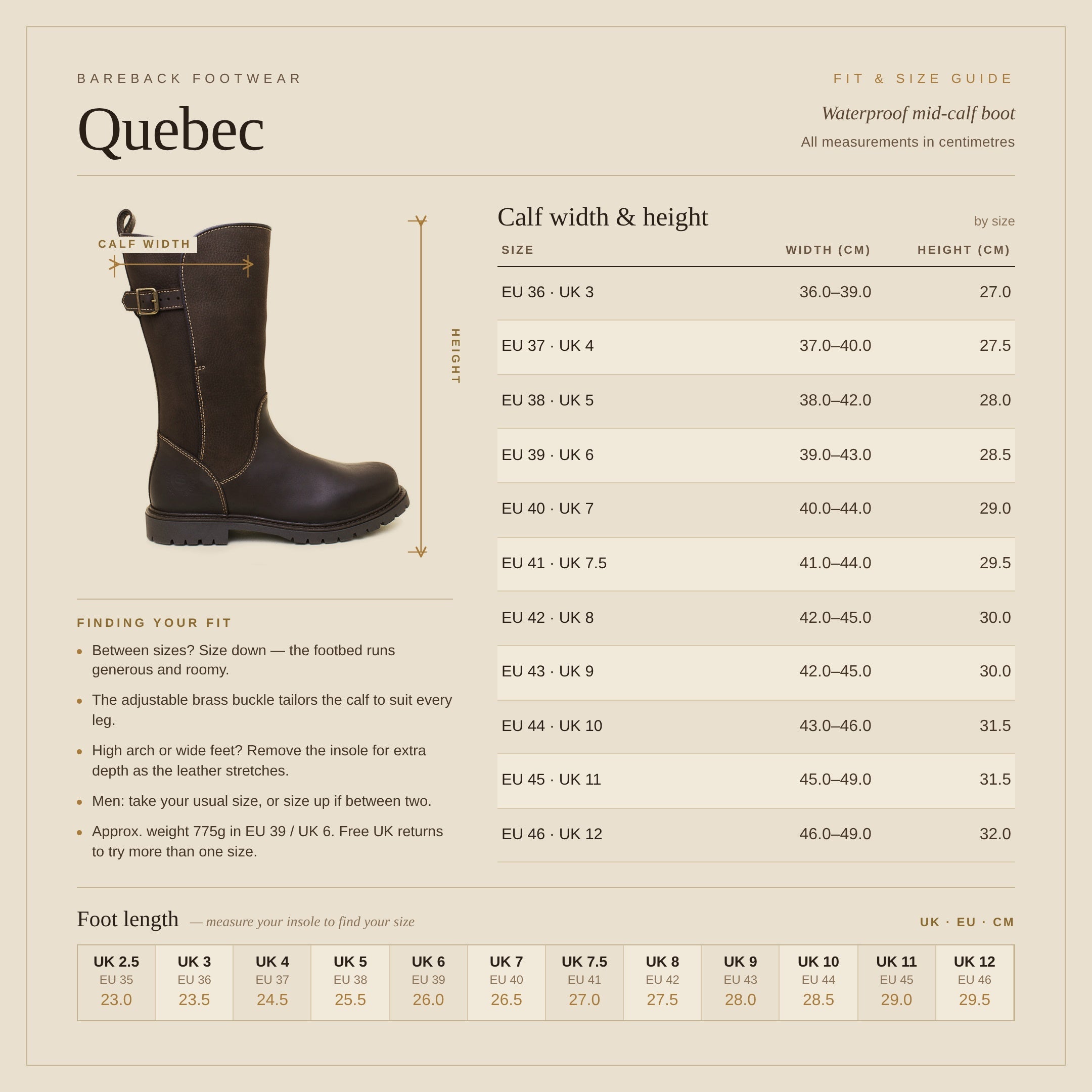 Quebec Waterproof Boots - Brown