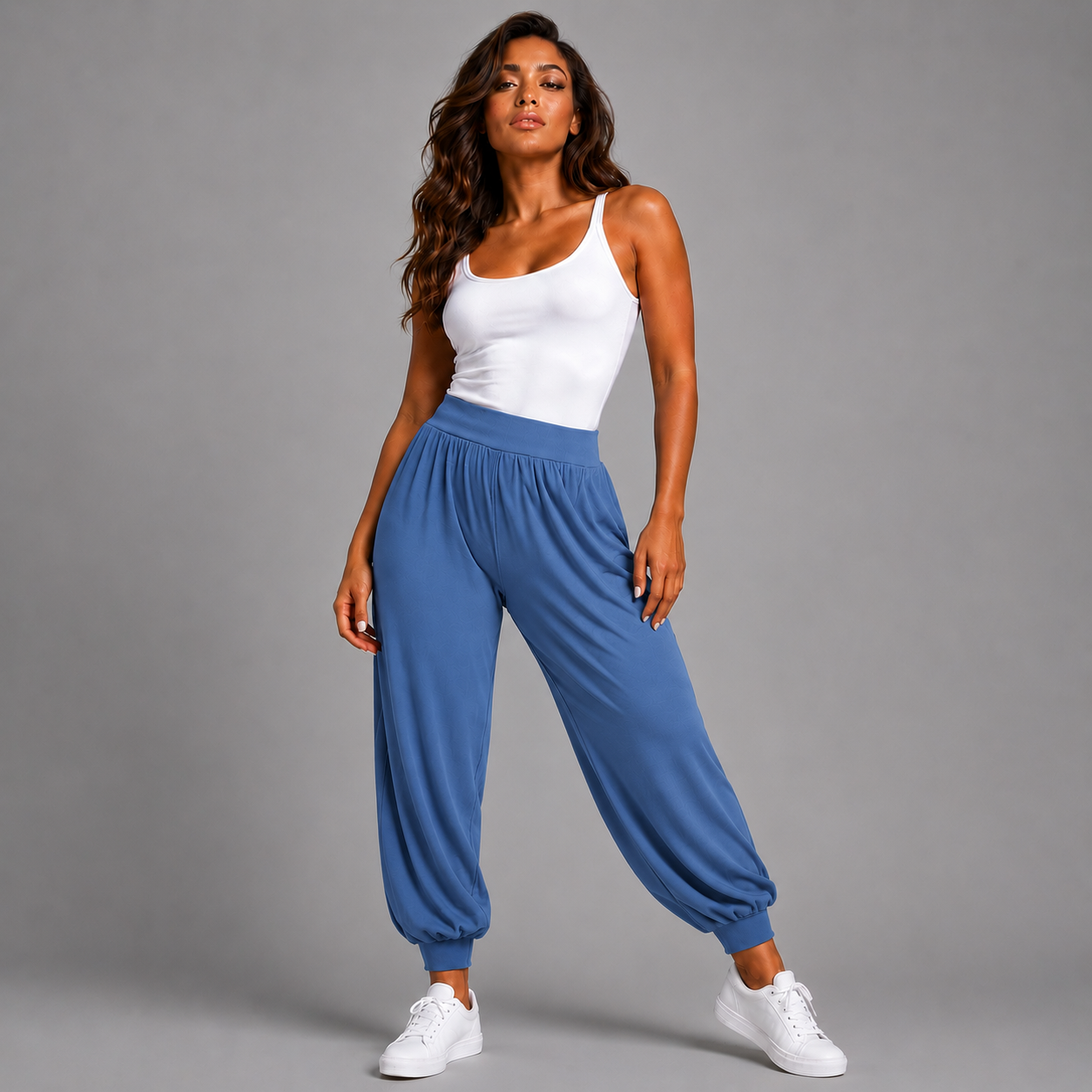 Soft Stretchy High Waist Harem Pants