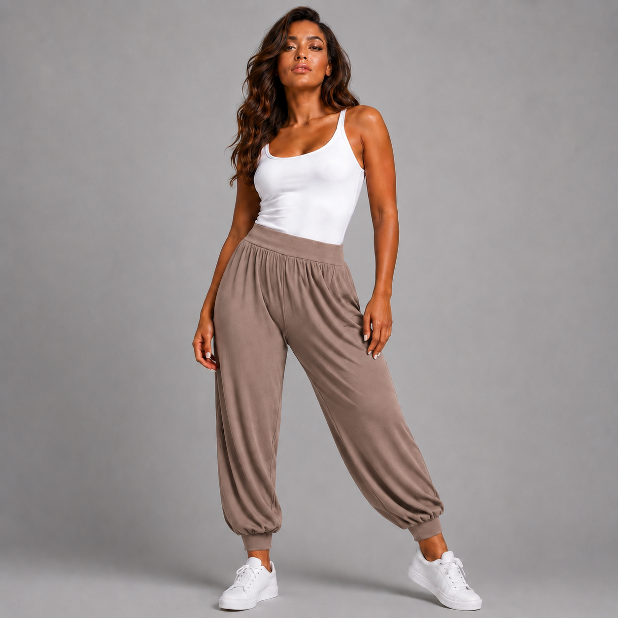Soft Stretchy High Waist Harem Pants