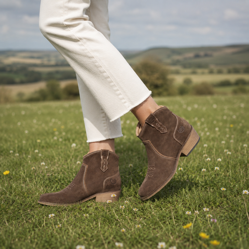 Dixie Cowboy Boots - Brown