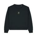 Cute Spooky Ghost Cropped Sweatshirt - Halloween - Relaxed Fit