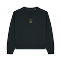 Spooky Pumpkin Cropped Sweatshirt - Halloween - Relaxed Fit