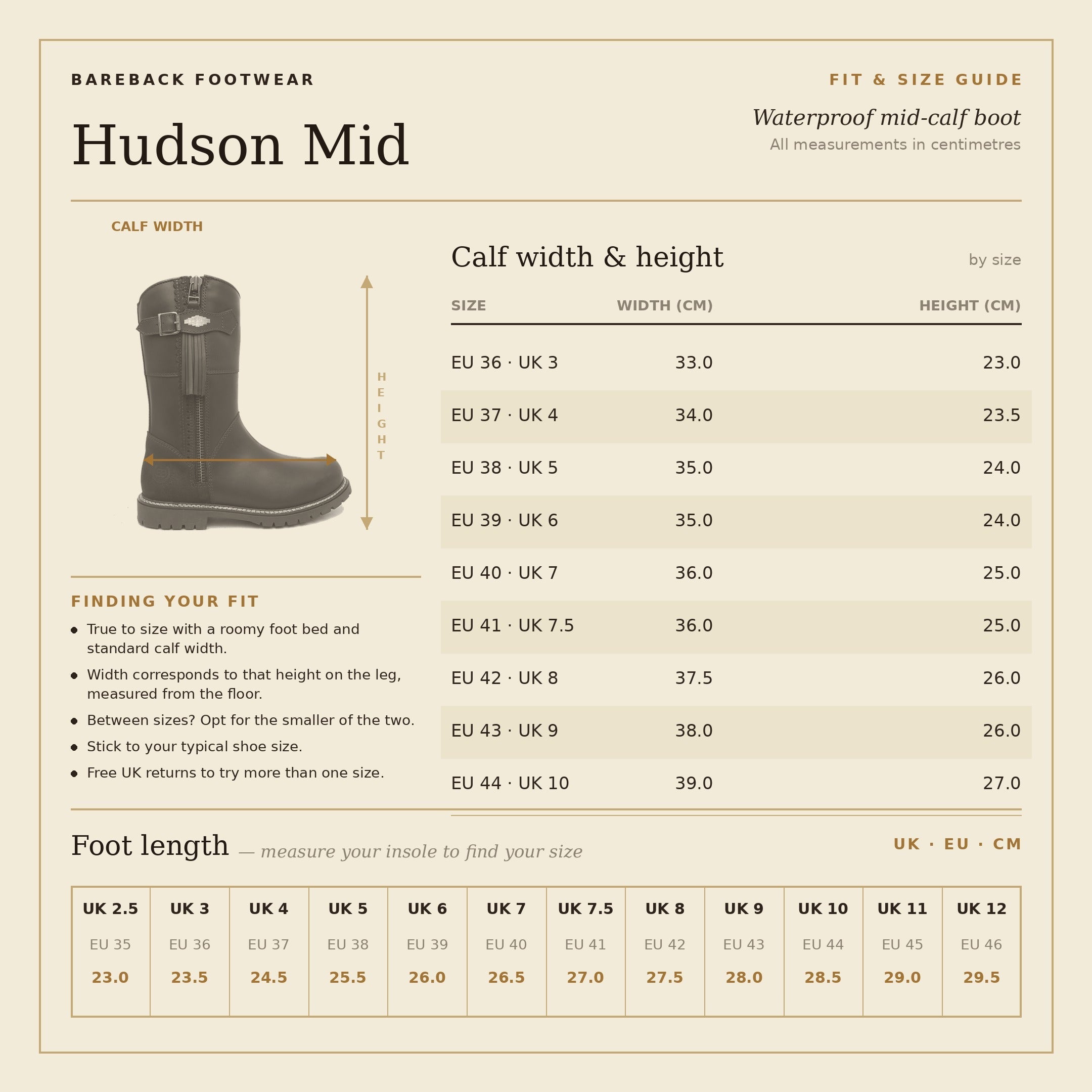 Hudson Mid Boots - Chocolate