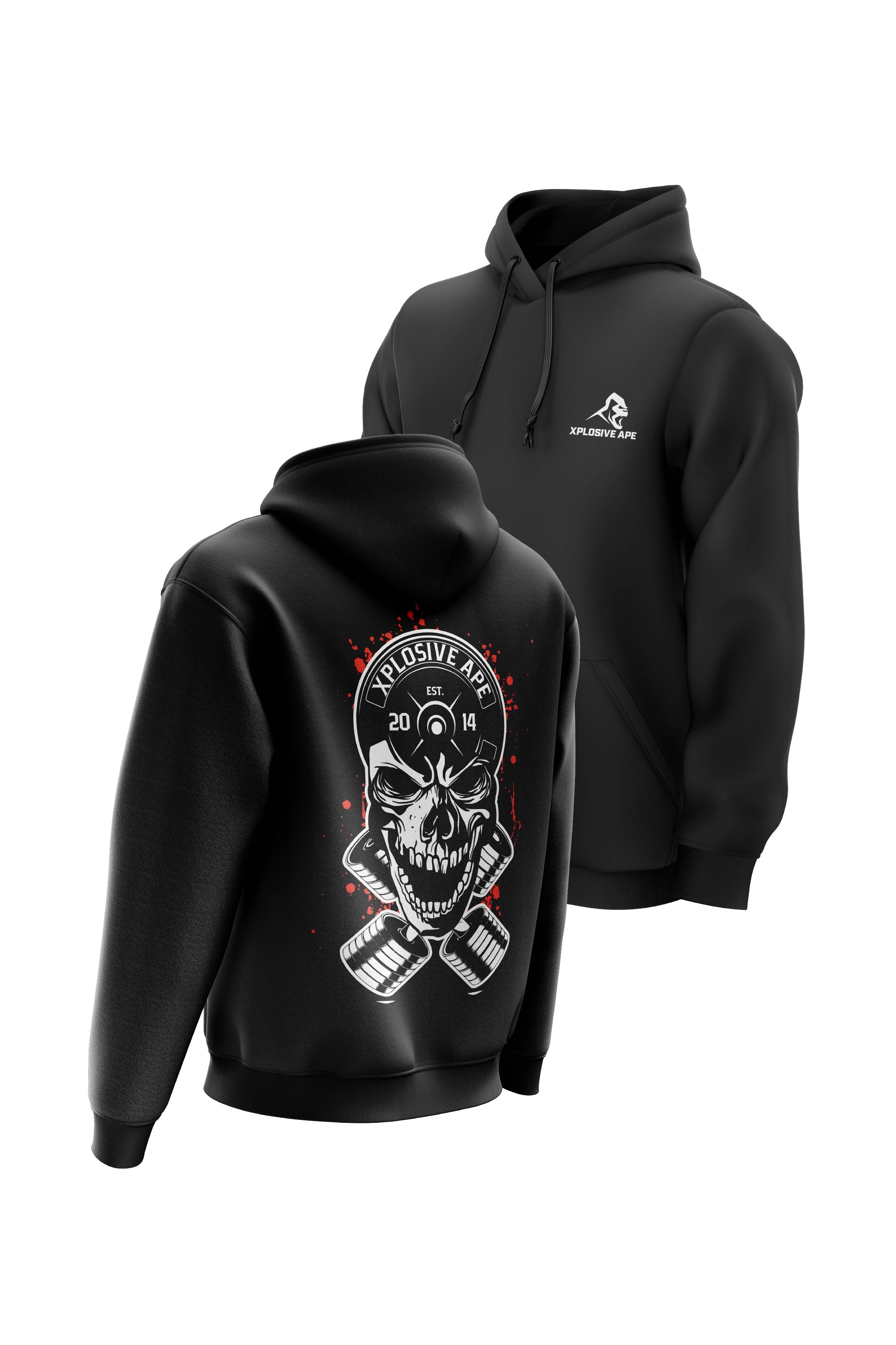 XAPE  Headplate Hoodie - Black
