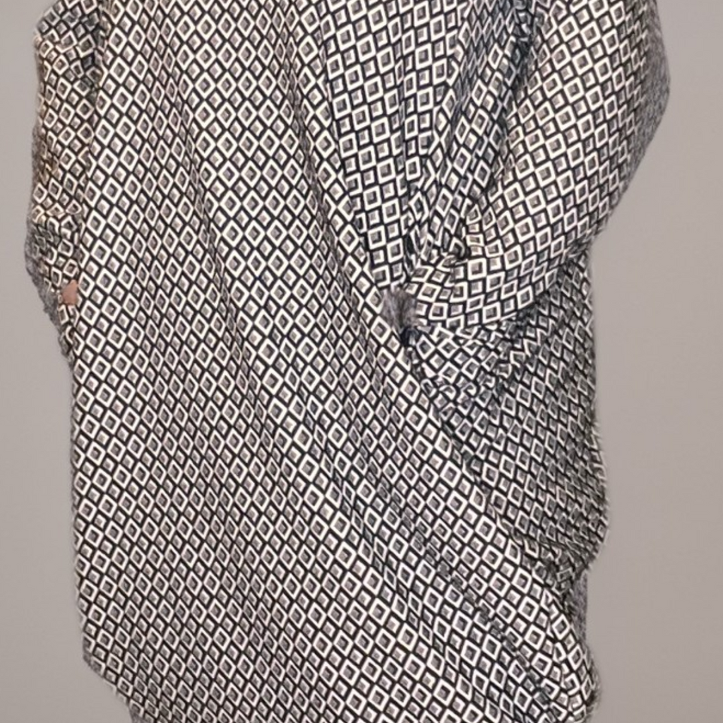 Grey Diamond Thick Pocket Dress