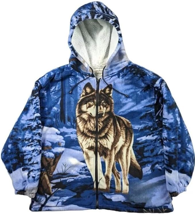 J6 WOLF SHERPA JACKET BLUE