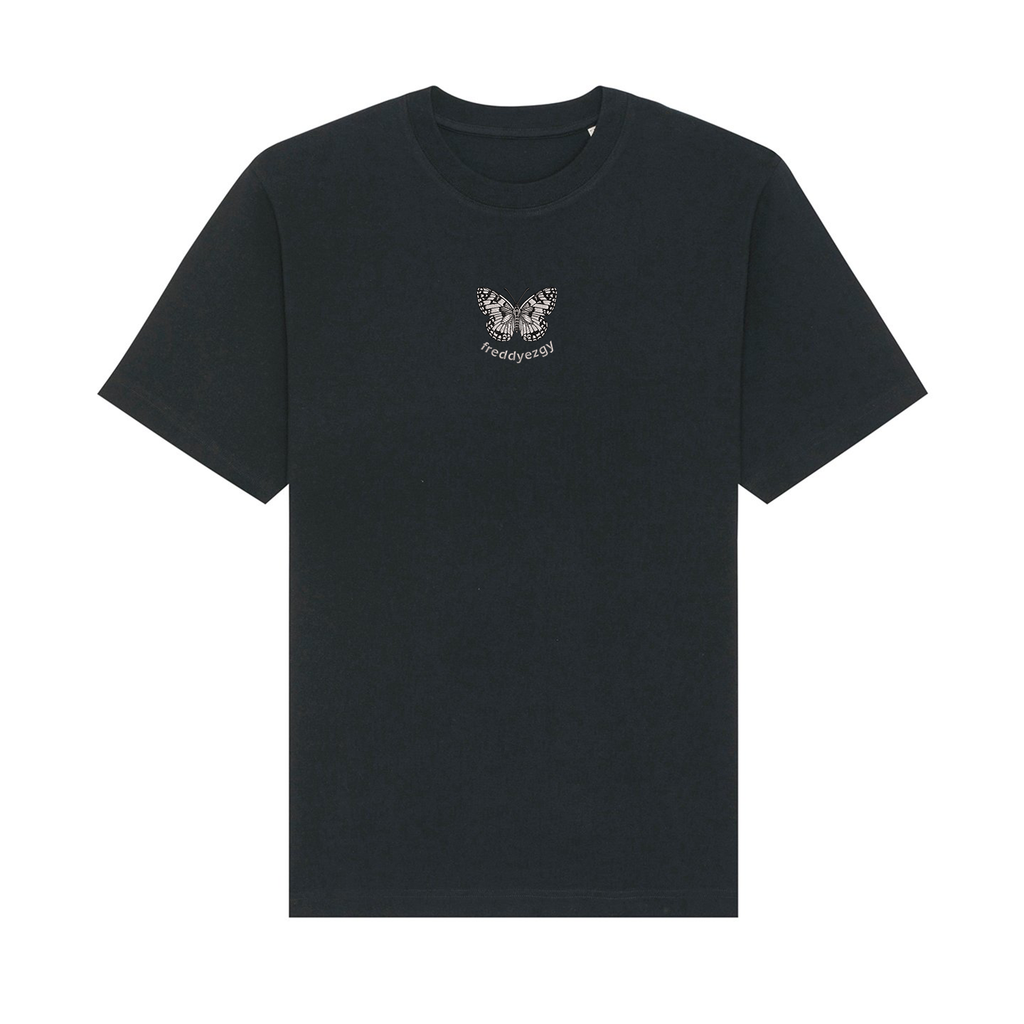 Marbled White Butterfly T-Shirt - Butterfly - Unisex Relaxed Fit