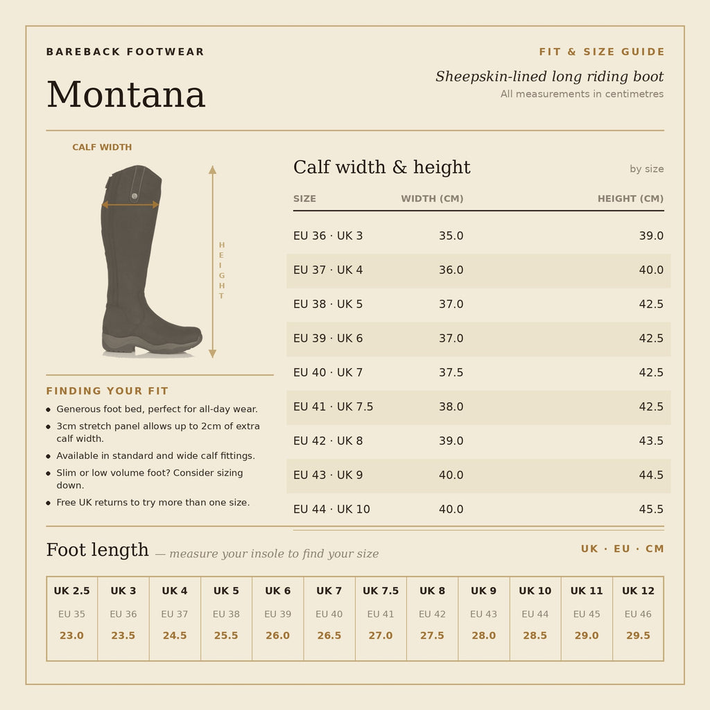Montana Riding Boots - Blue - Standard and Wide Calf