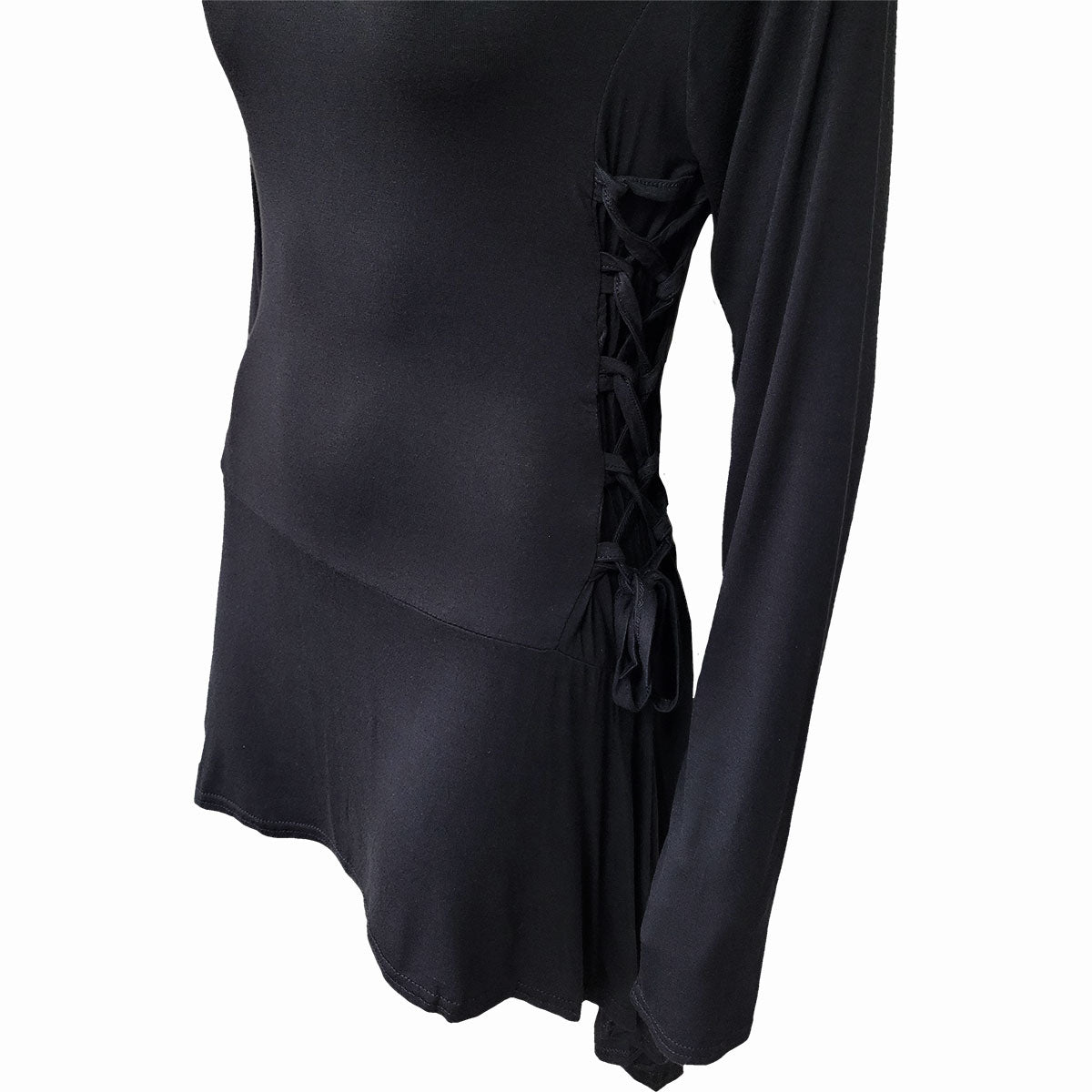 GOTHIC ELEGANCE - Black Widow Gothic Hooded Dress