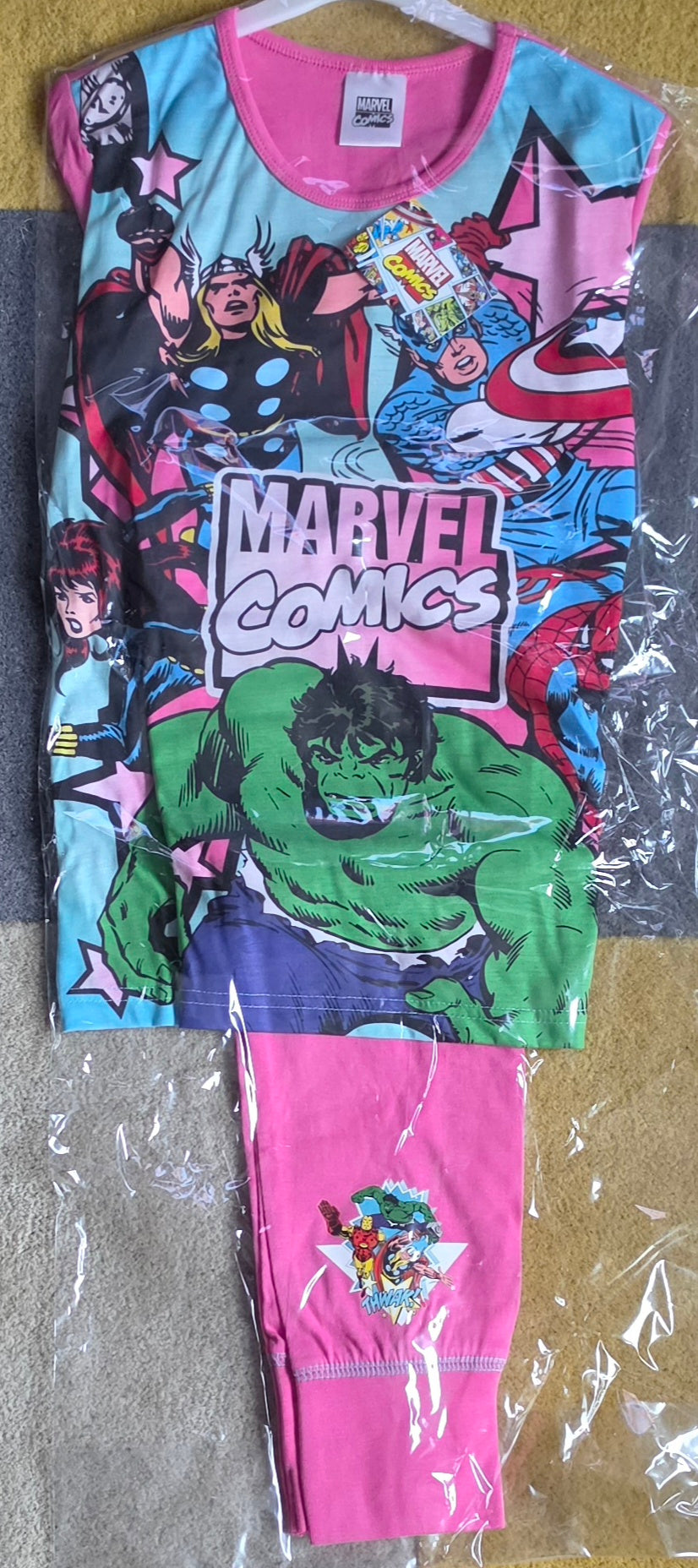 P117 PINK MARVEL PYJAMAS