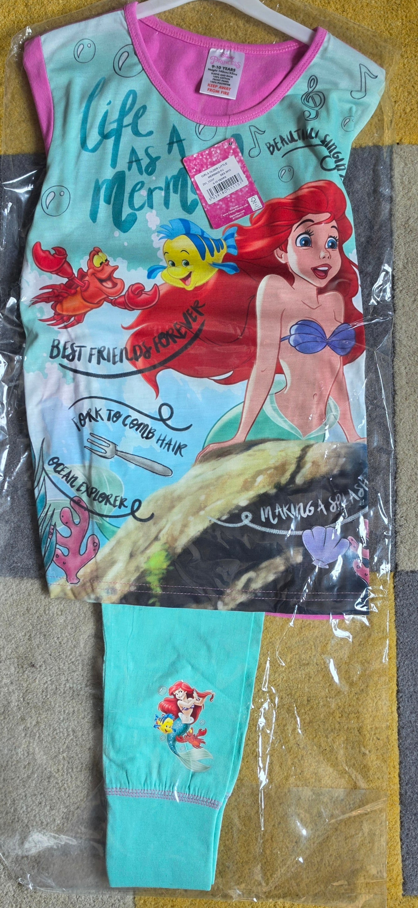 P142 THE LITTLE MERMAID PYJAMAS