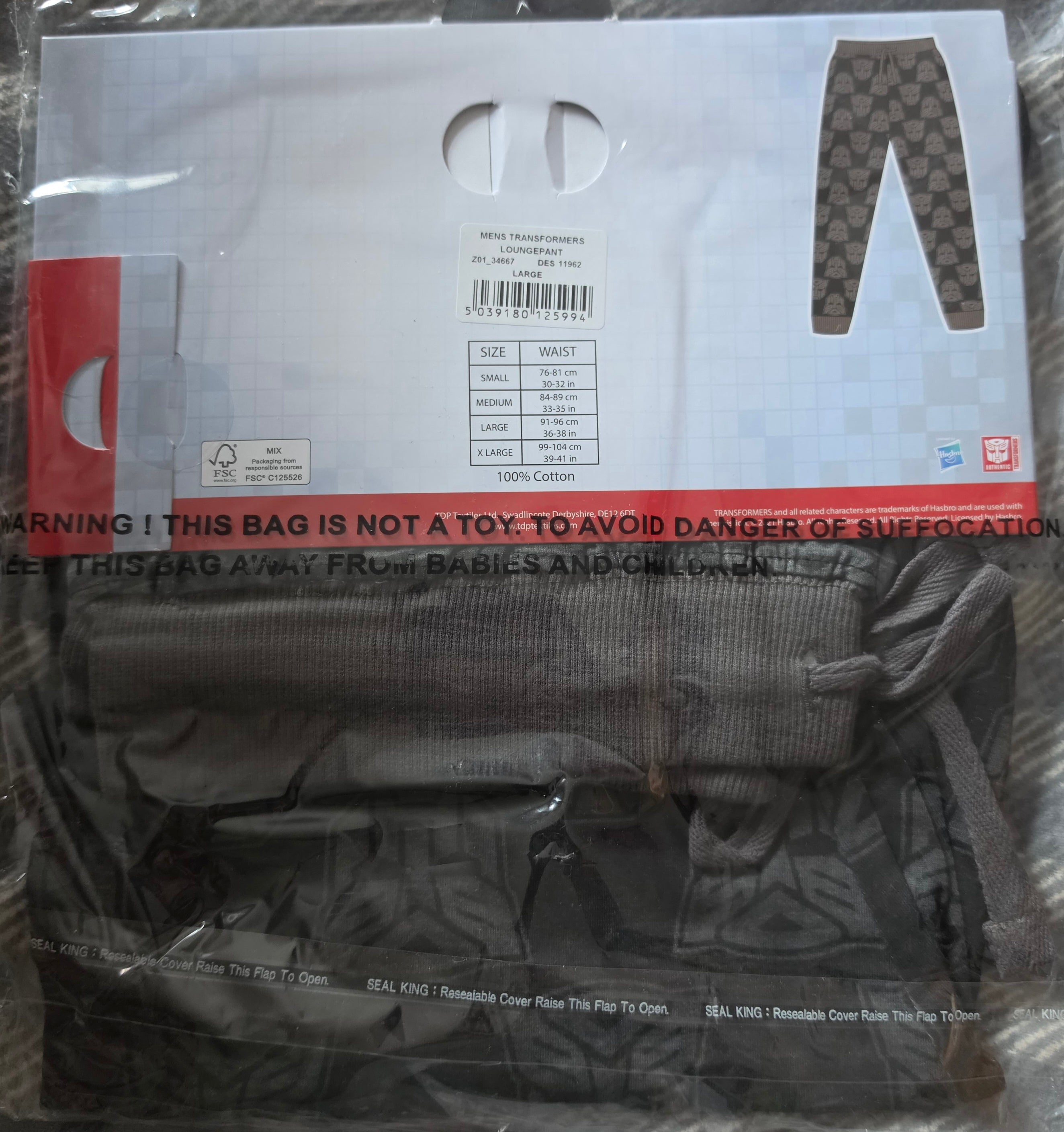 P167 TEEN/ADULT TRANSFORMERS LOUNGE PANTS PYJAMAS