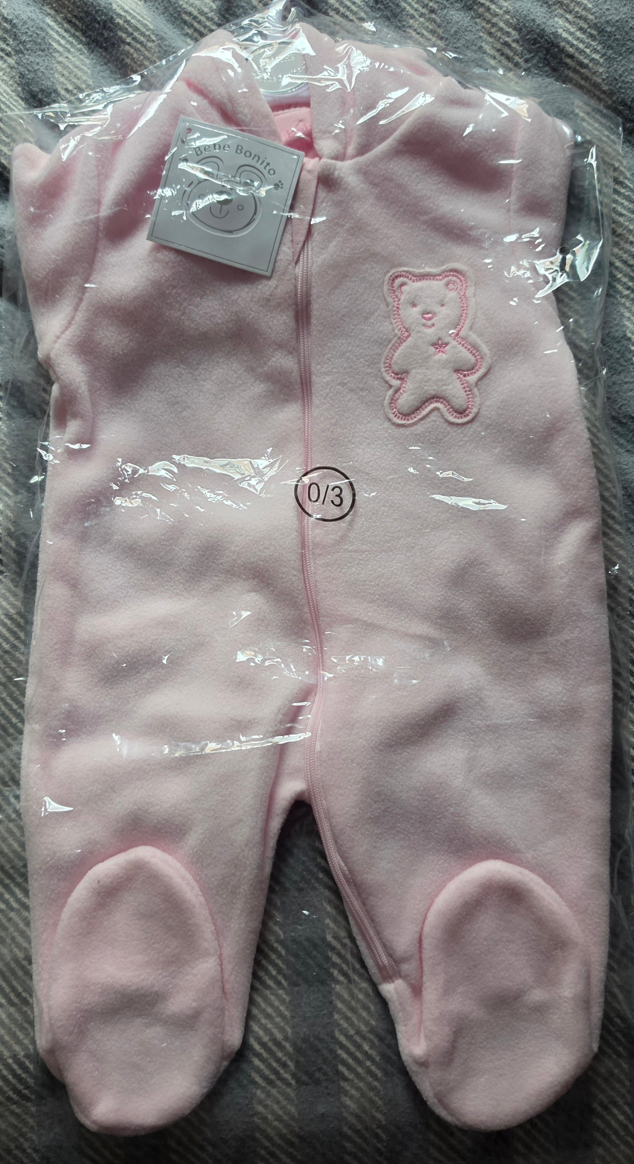 P179 BABY ROMPER PINK WITH EARS