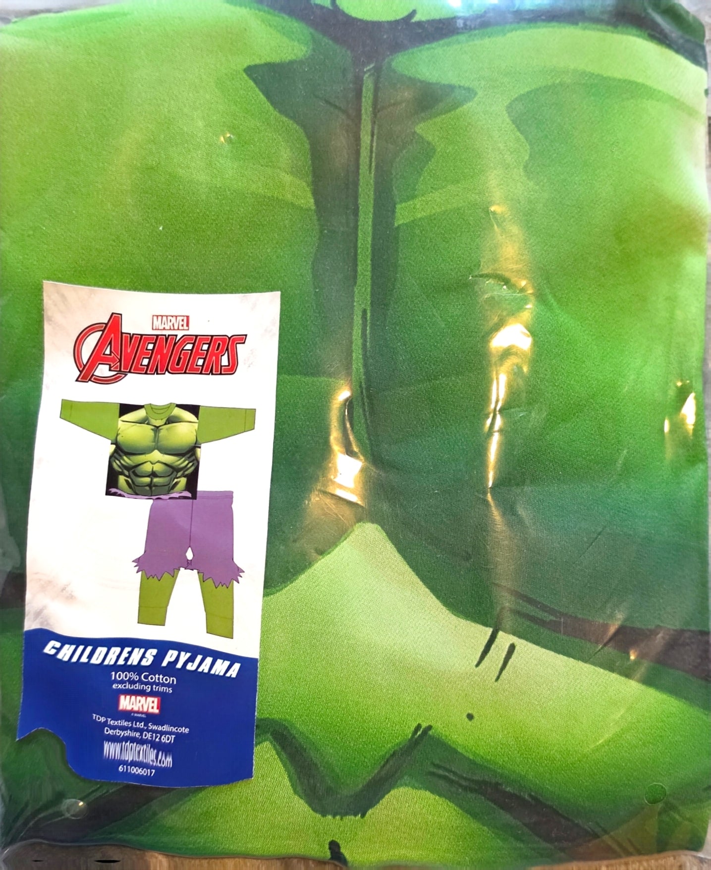 P1 HULK NOVELTY PYJAMAS