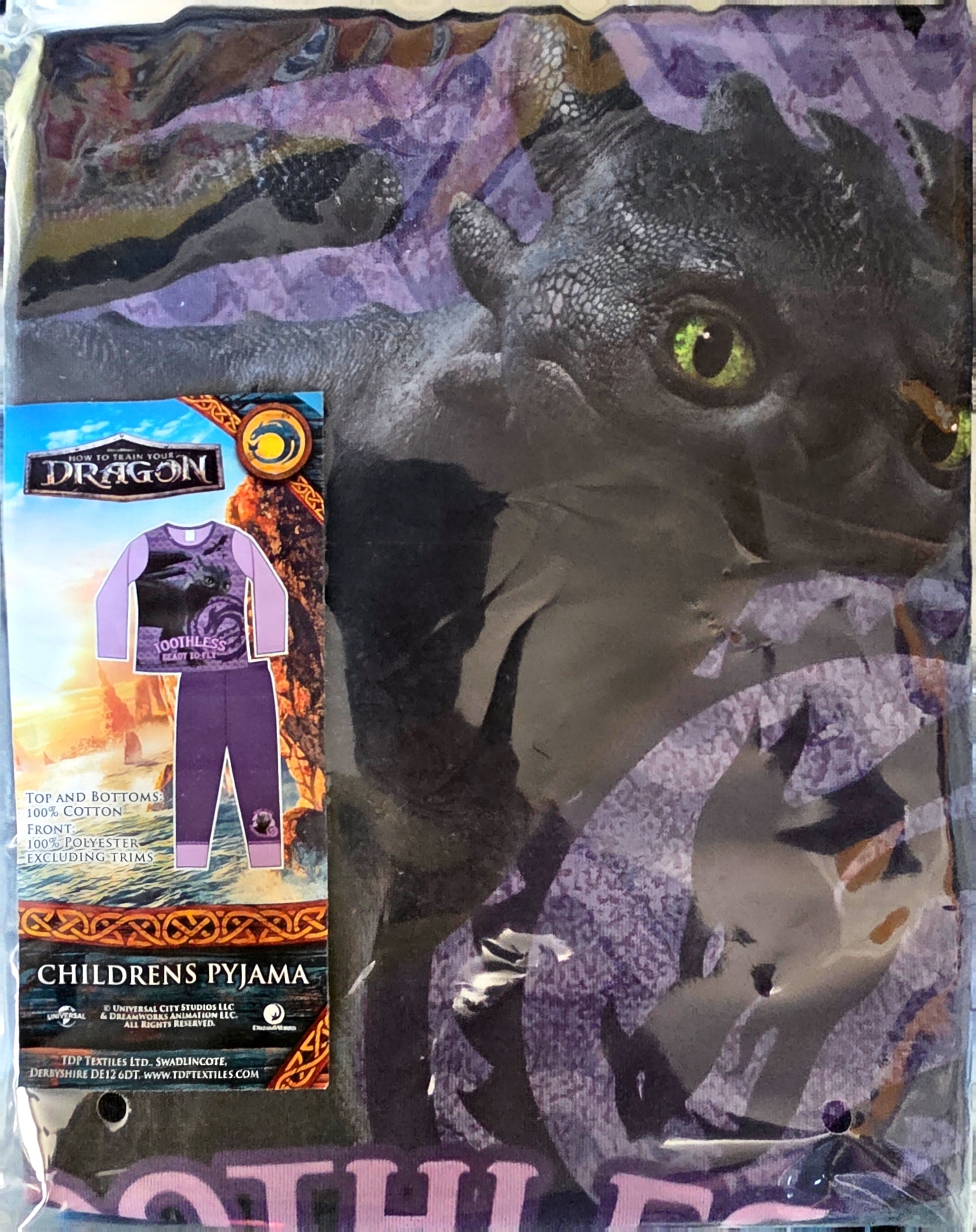 P24 HOW TO TRAIN YOUR DRAGON PYJAMAS