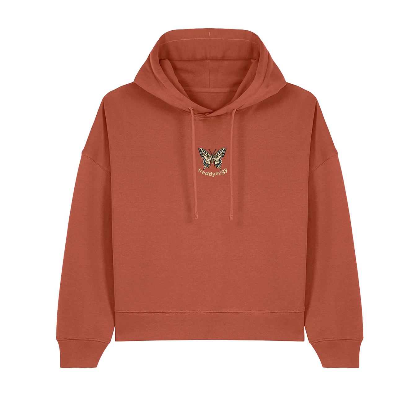Swallowtail Butterfly Cropped Hoodie - Butterfly - Unisex Relaxed Fit