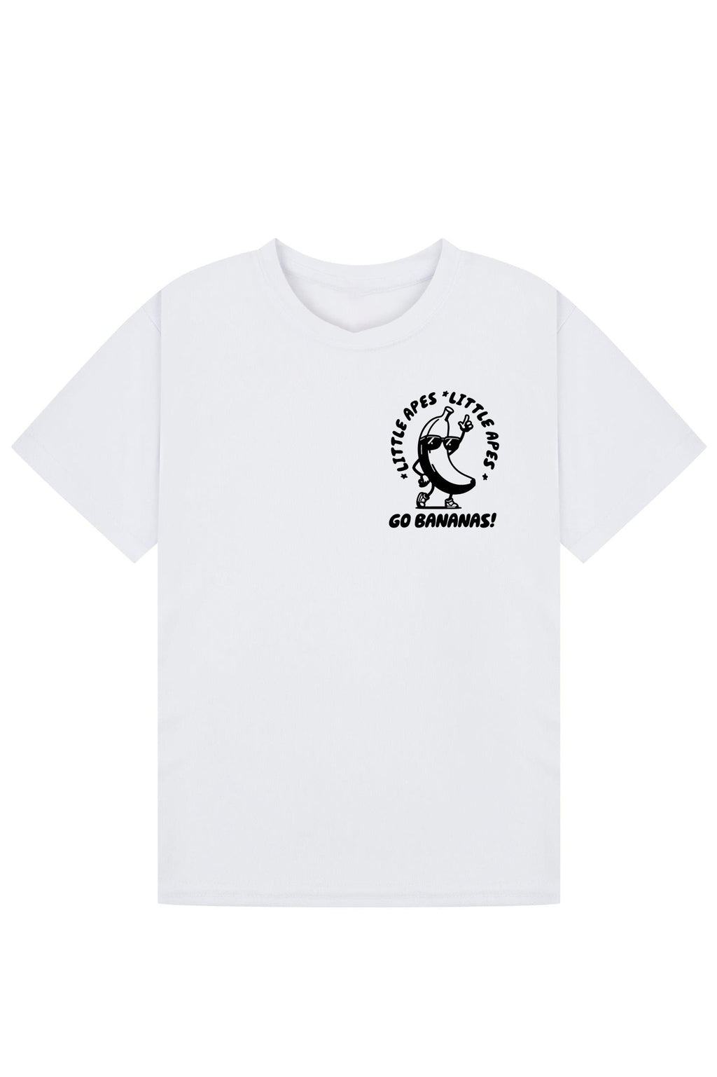 Little Apes Go Bananas Tee - White