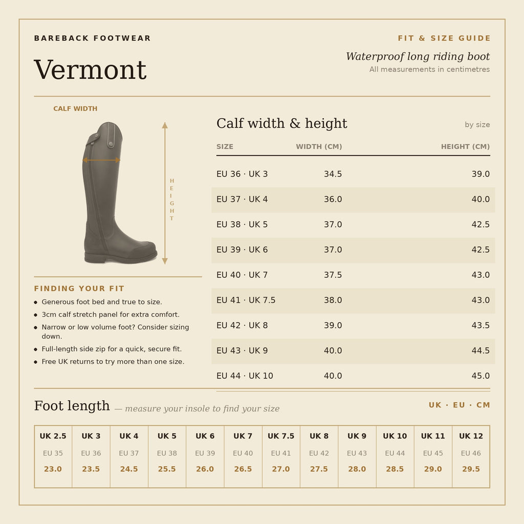 Vermont Storm Waterproof Long Riding Boots - Brown