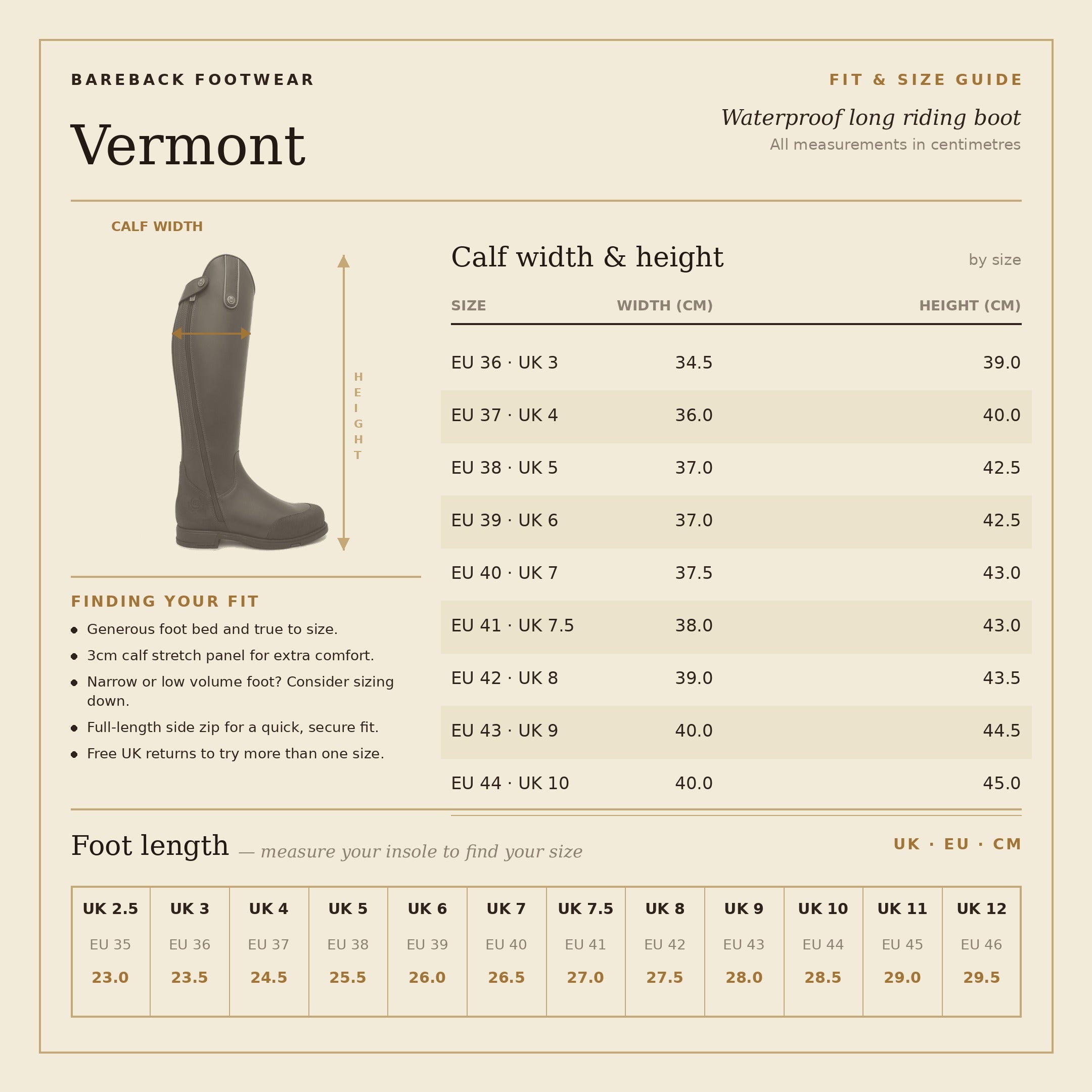 Vermont Storm Waterproof Long Riding Boots - Brown