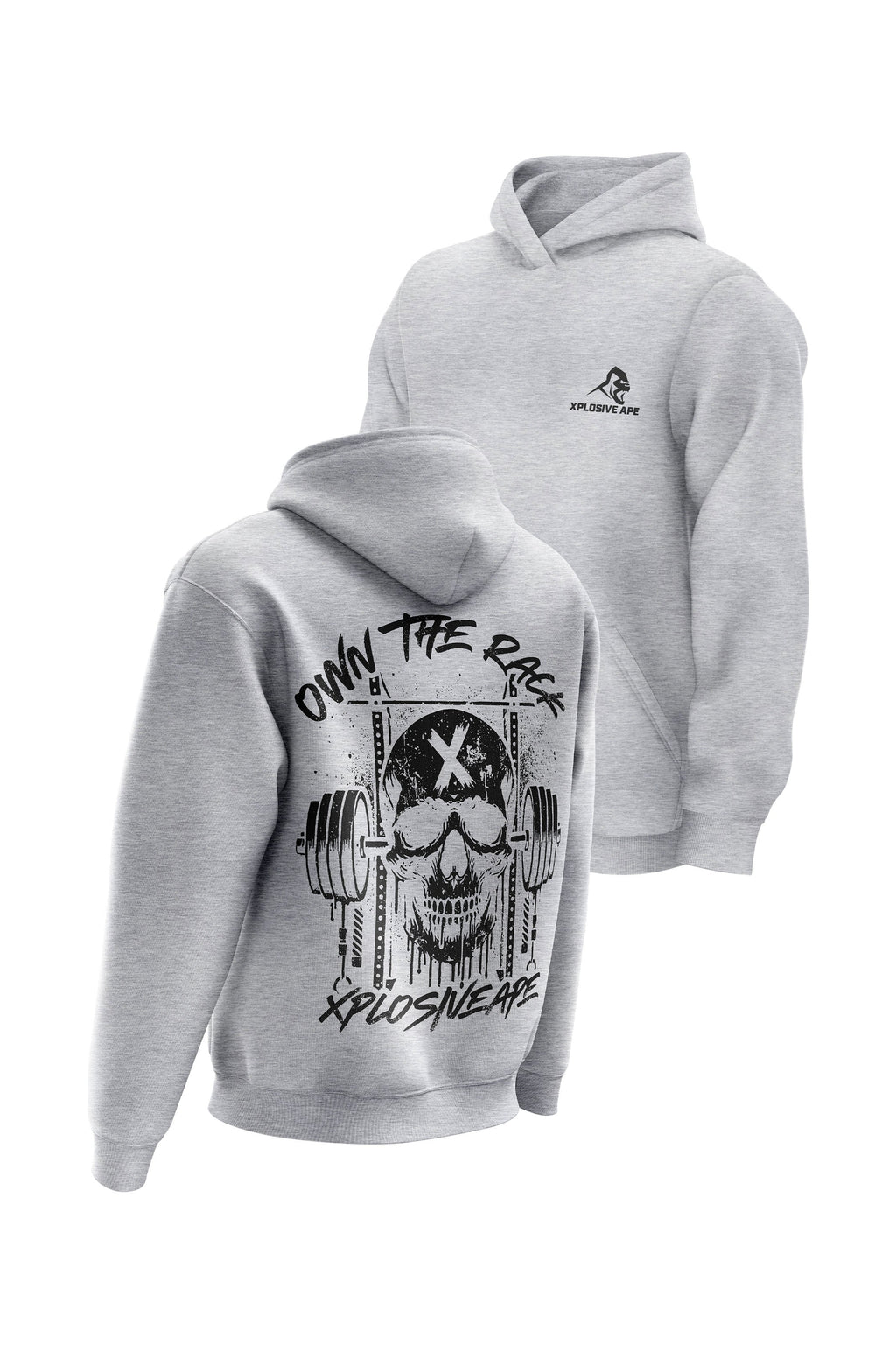 XAPE Wracked Hoodie - Heather Grey