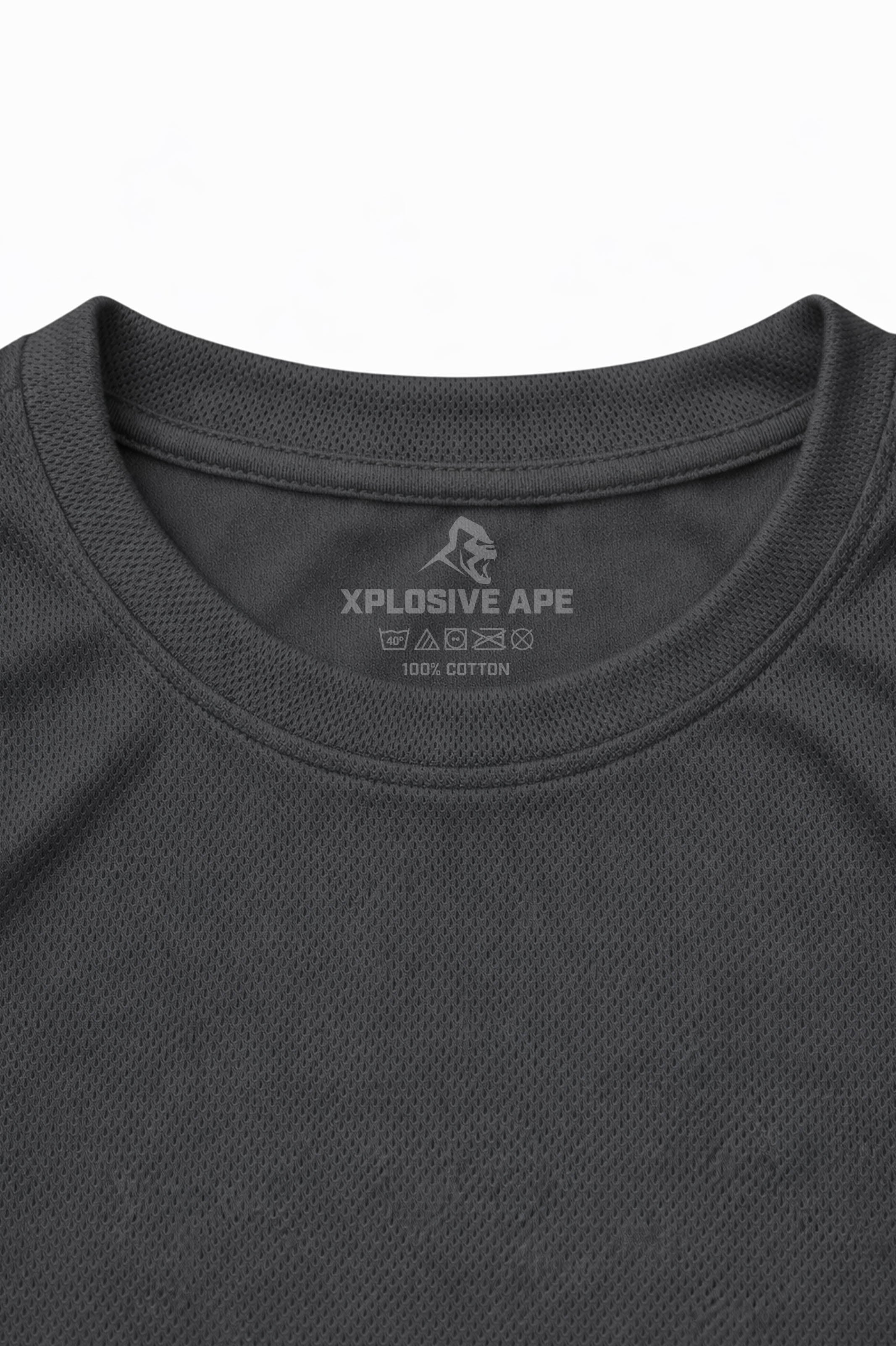 XAPE Classic Strength X Tech Tee - Charcoal
