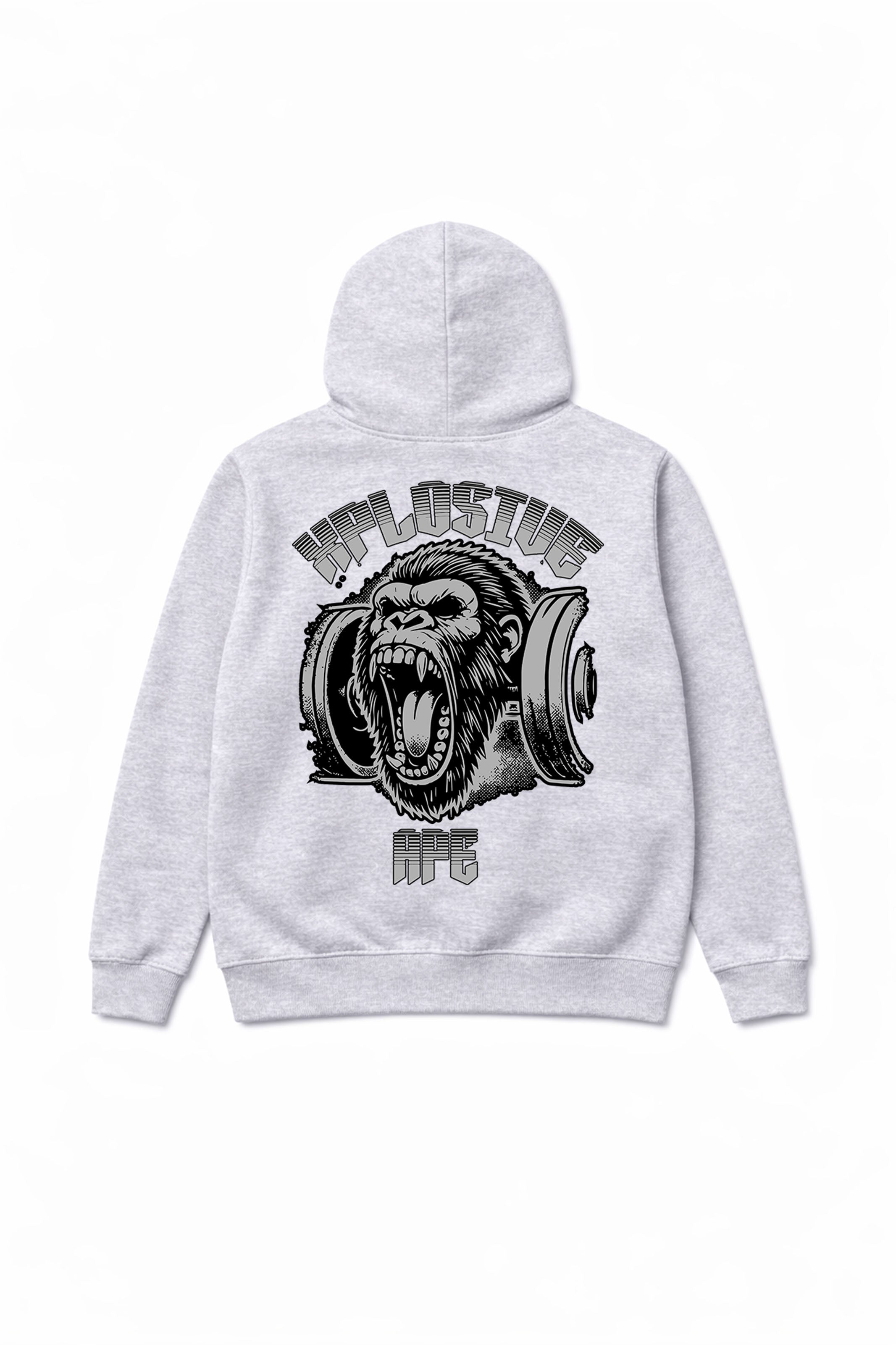 XAPE Old School Hoodie - Heather Grey