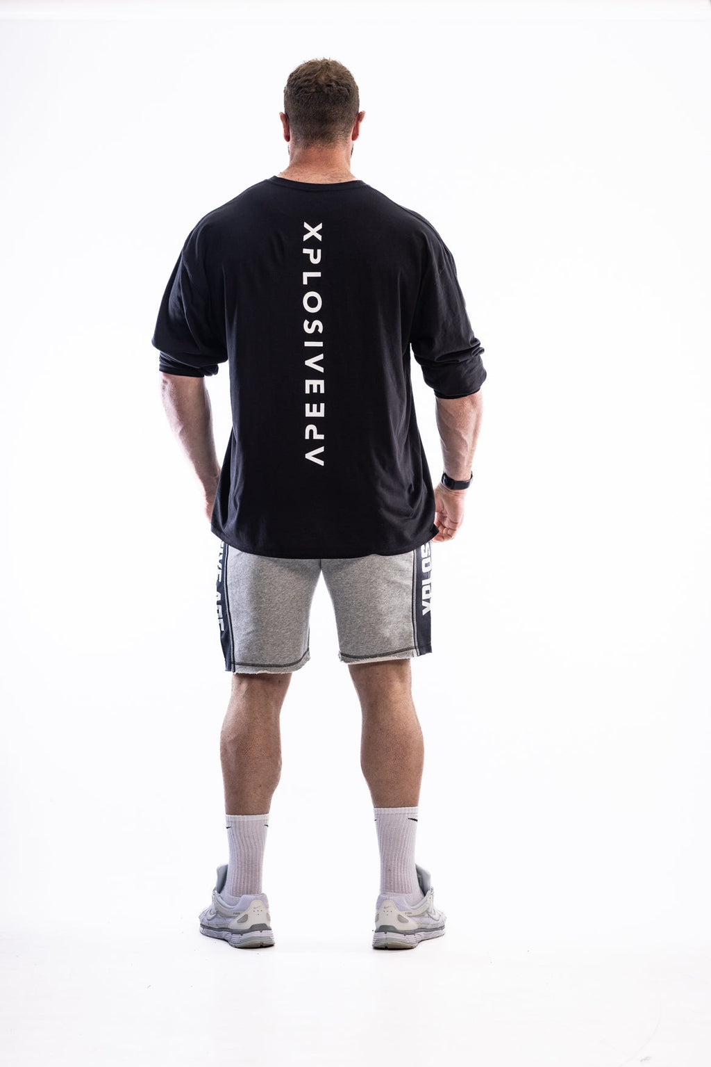 XAPE Stripe Rag Shorts - Sports Grey