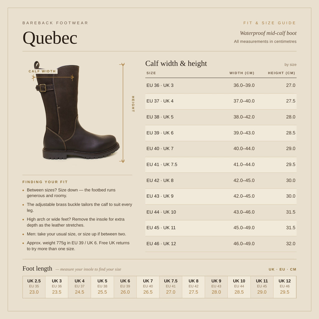 Quebec Waterproof Boots - Black