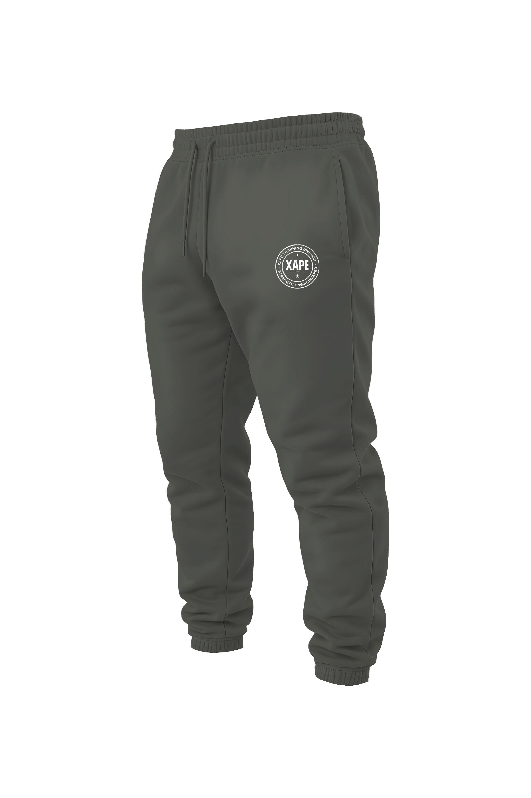 XAPE Classic Badge Logo V2 Joggers - Olive Green