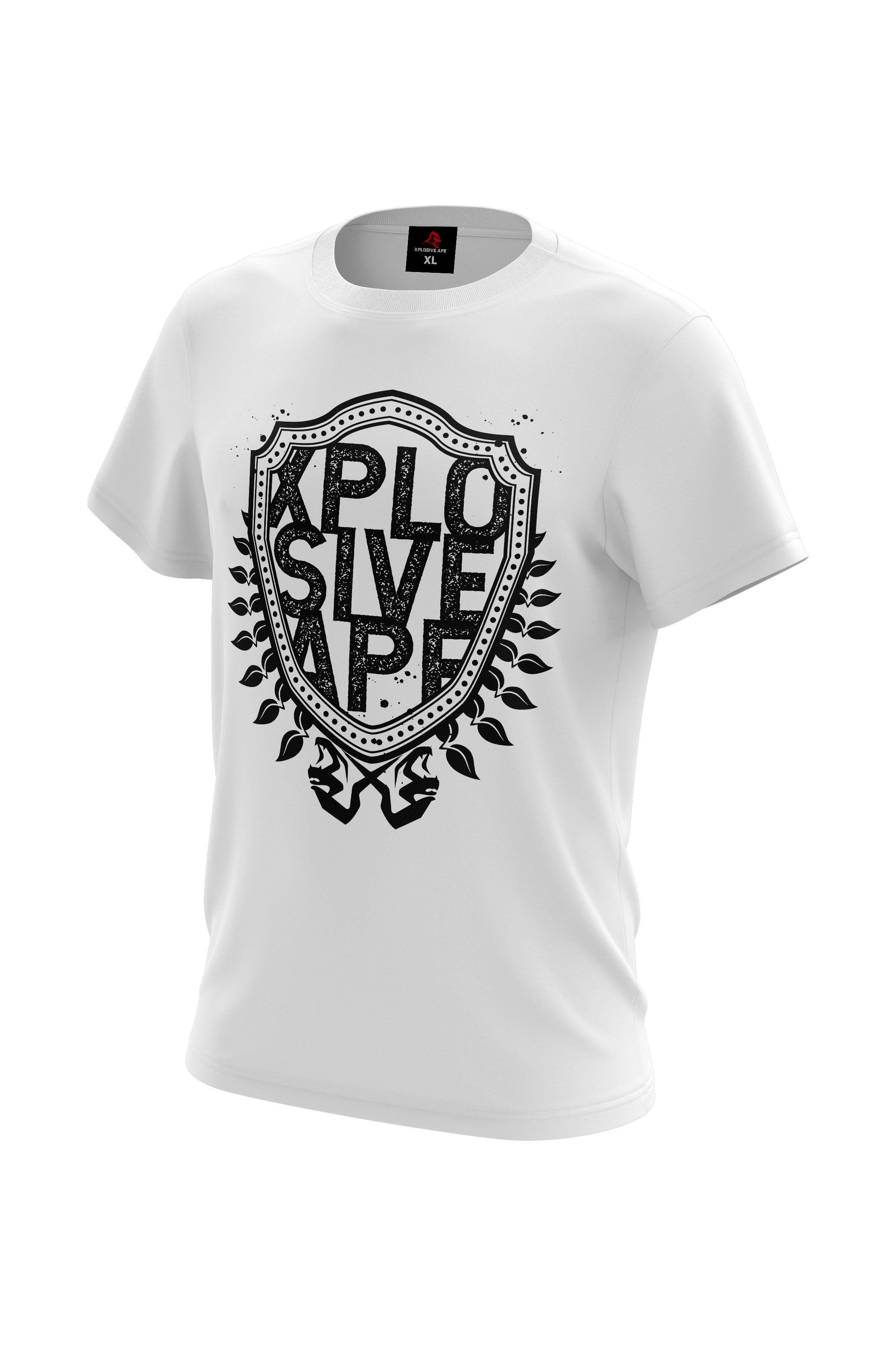 XAPE Crest Shield Tee - White