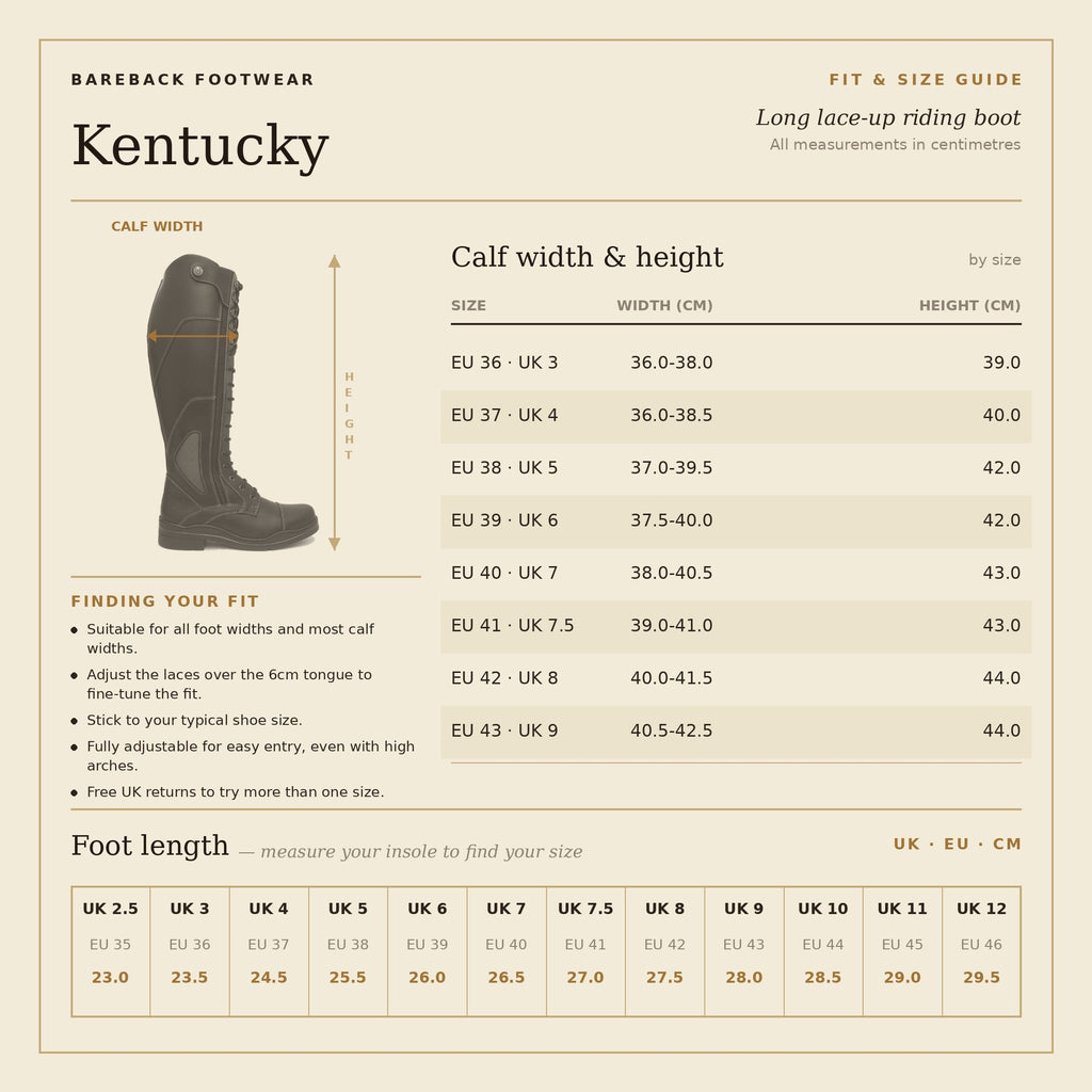 Kentucky Long Riding Boots - Chocolate