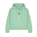 Green Hairstreak Butterfly Cropped Hoodie - Butterfly - Unisex Relaxed Fit