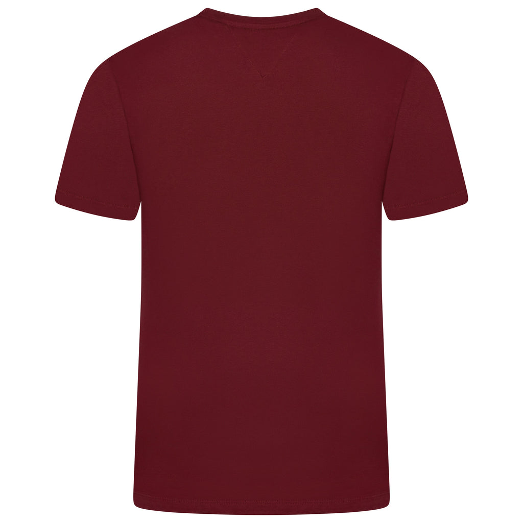Tommy Hilfiger Flag Embroidery Fitted Crew Neck T-Shirt