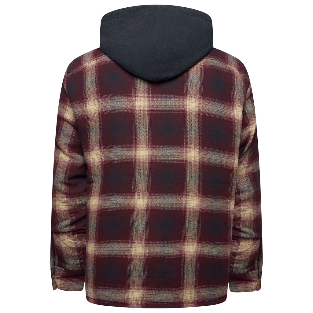 Wrangler Hooded Padded Overshirt Jacket