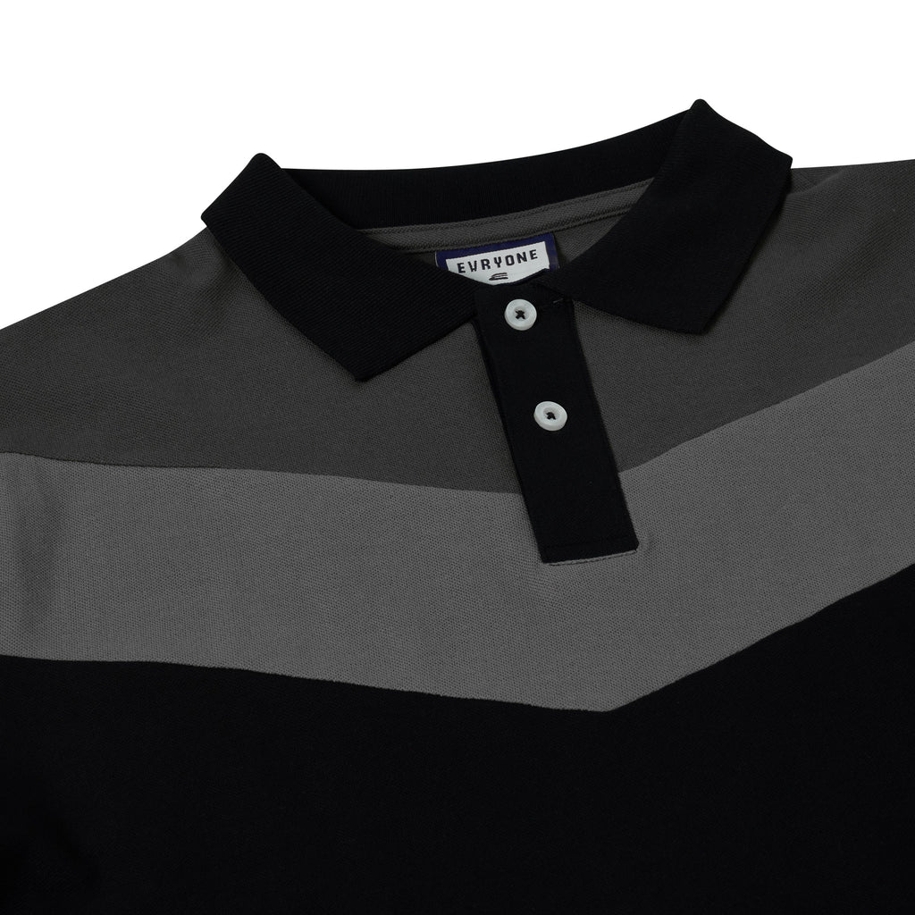 Evryone Contrast Stripe Polo Shirt