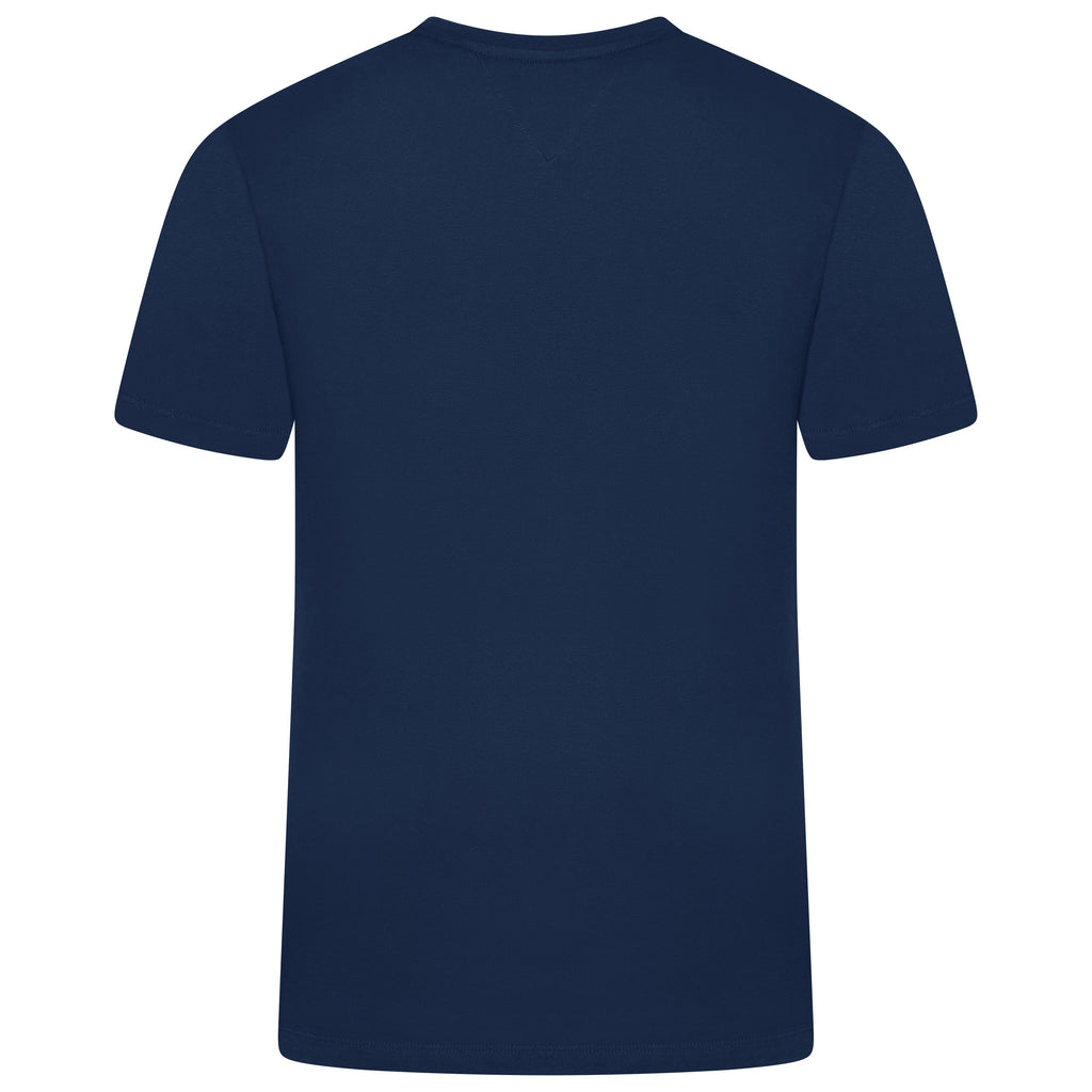Tommy Hilfiger Flag Embroidery Fitted Crew Neck T-Shirt