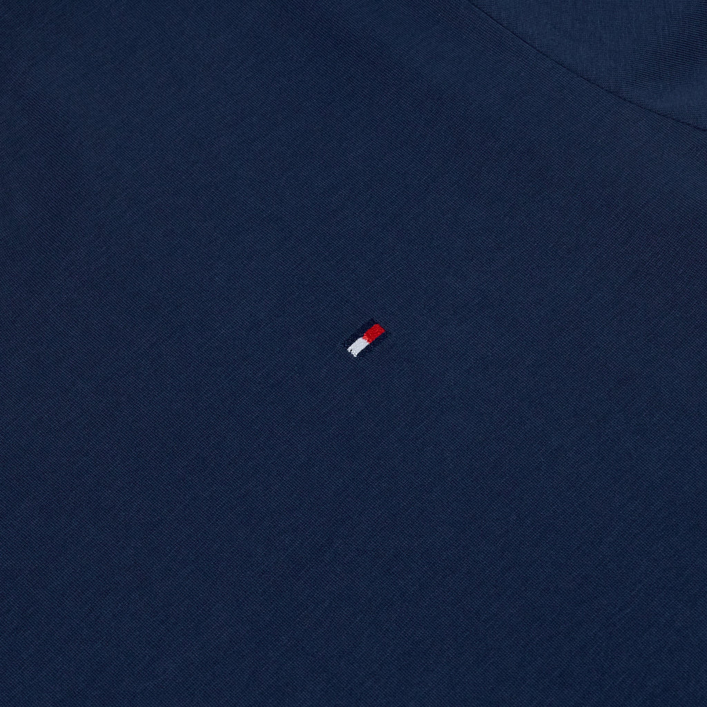 Tommy Hilfiger Flag Embroidery Fitted Crew Neck T-Shirt