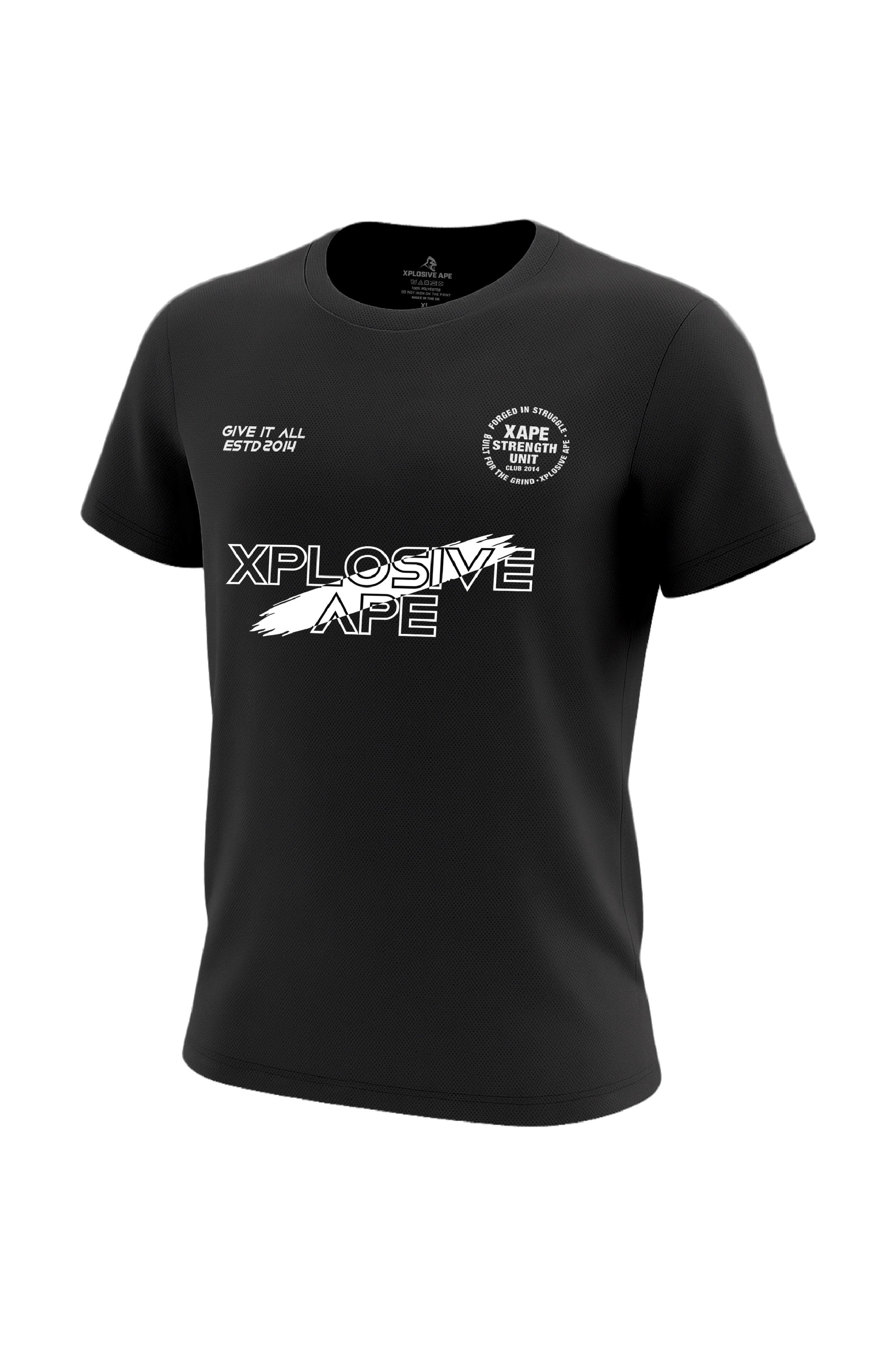 XAPE Gridline Tech Tee - Black